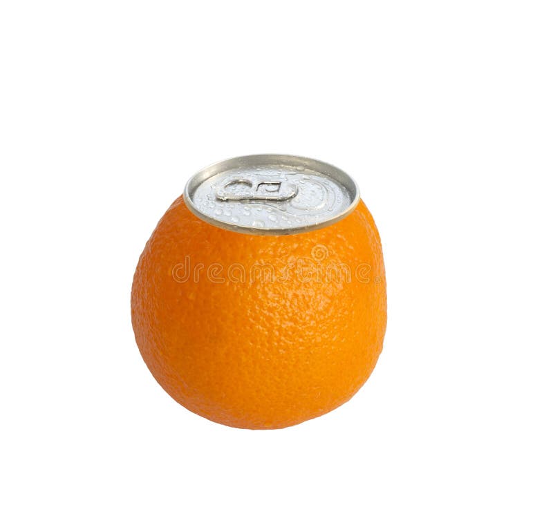 Canned orange juice stock image. Image of yellow, drink 15032261
