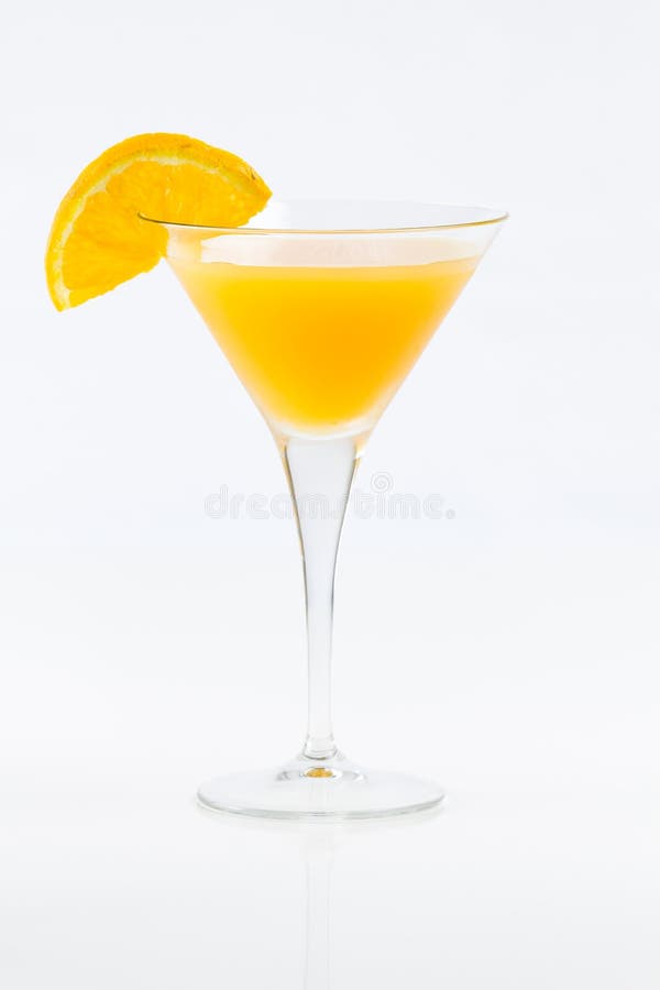 Orange Juice on Cocktail Glass Stock Image Image of fruit, cold 73238047