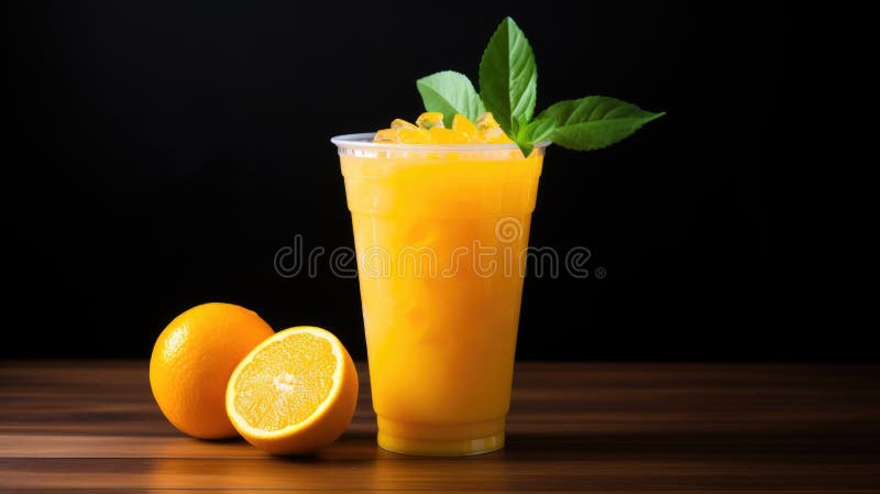 https://thumbs.dreamstime.com/b/orange-juice-cup-plastic-drink-natural-smoothies-black-background-ai-290928849.jpg