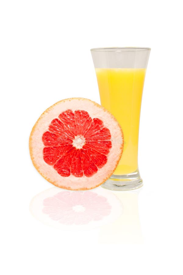 Orange Juice and Grapefruit Stock Image Image of glass, object 23486295