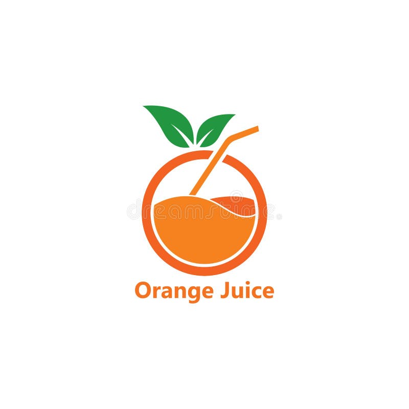 Orange Juice Logo Icon Vector Template Stock Vector - Illustration ...