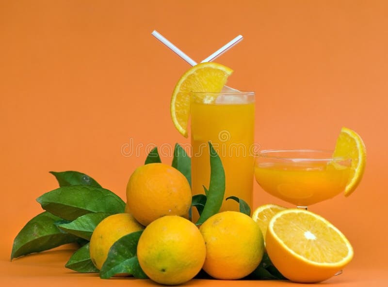 Orange Juice on orange royalty free stock photos Orange Juice on orange royalty free stock photos