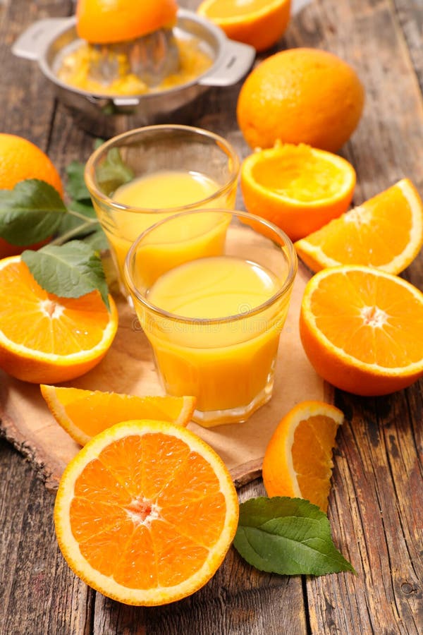 Orange juice and meter stock image. Image of healthy 35939653