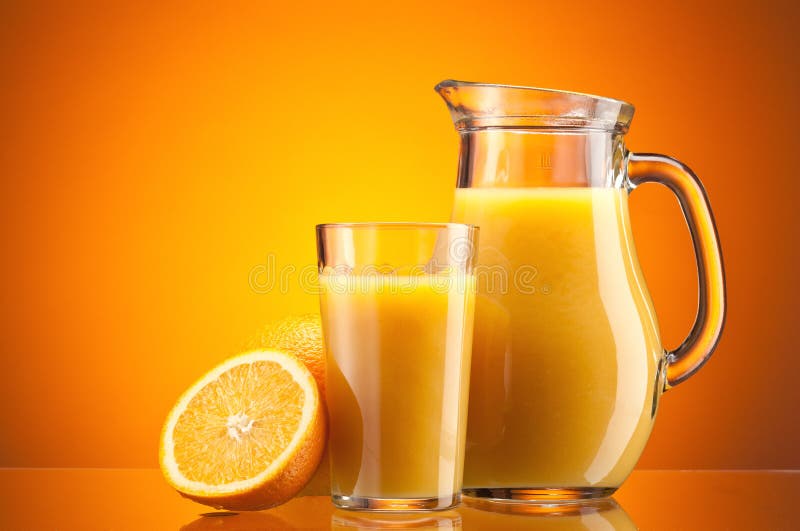 Orange Juice In Pitcher Stock Photo - Download Image Now - Pitcher - Jug,  Orange Juice, Juice - Drink - iStock