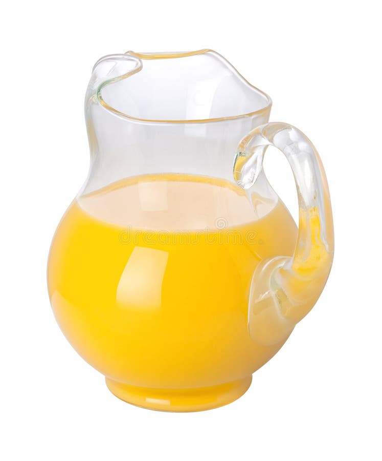 Orange Juice Pitcher (with clipping path). 