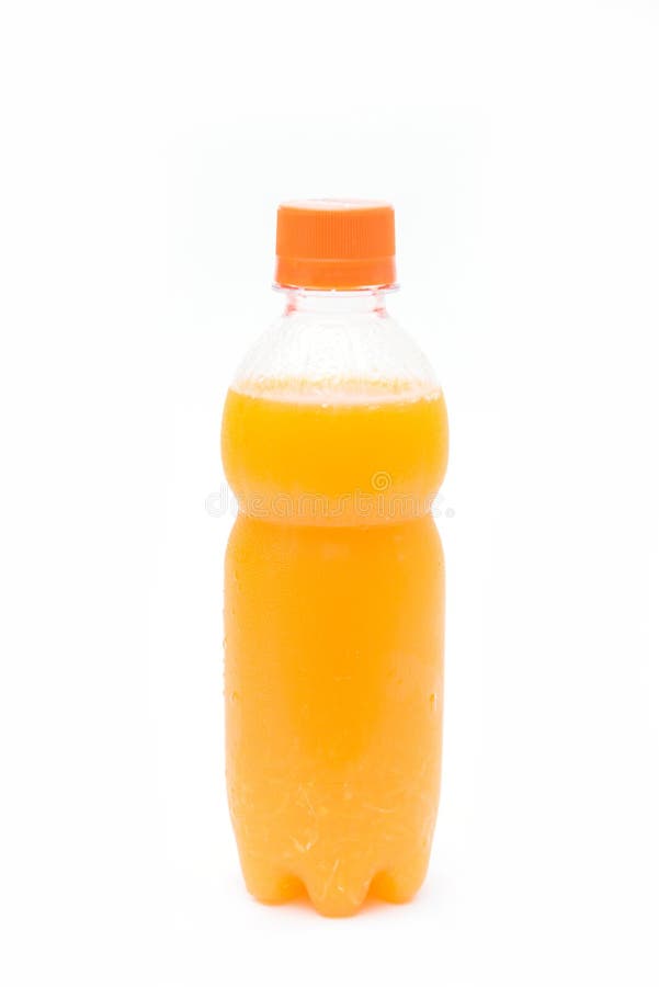 Orange Juice in Plastic Bottle for Drink Stock Image Image of sweet