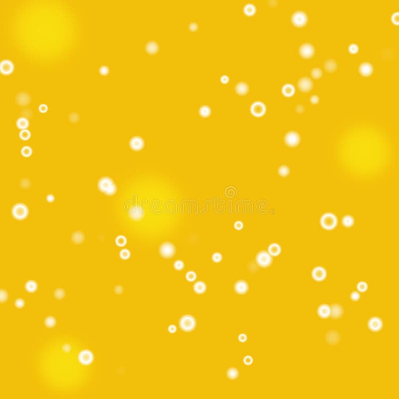Orange Juice and Small Bubbles, Abstract Background Stock Illustration