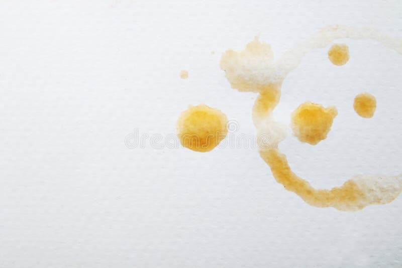 Orange Juice Stain on White Paper Stock Photo Image of texture