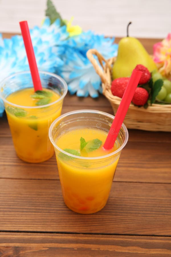 Orange juice with tapioca stock image. Image of taiwan 151753071