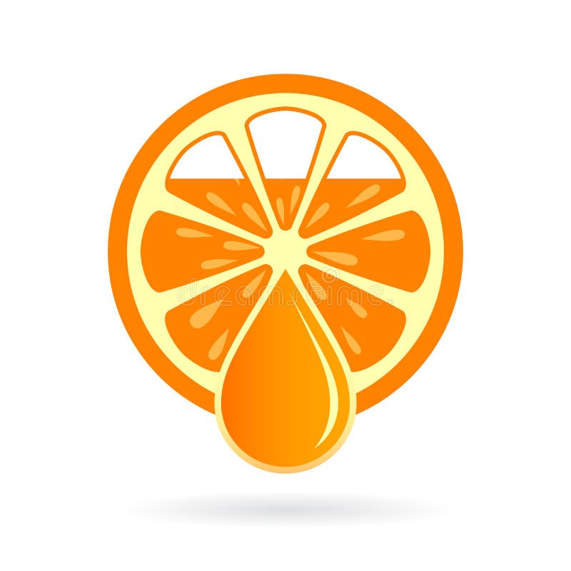 Orange juice vector icon