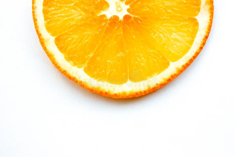 Orange Juicy and Bright. on a White Stock Photo Image of splash
