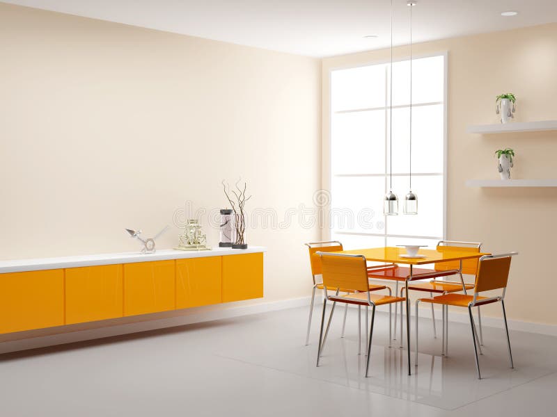 Orange kitchen