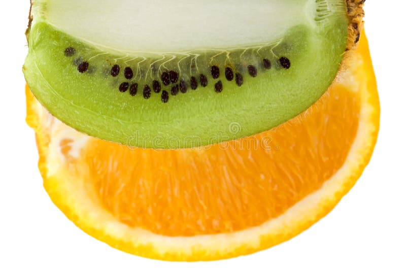 Orange and kiwi