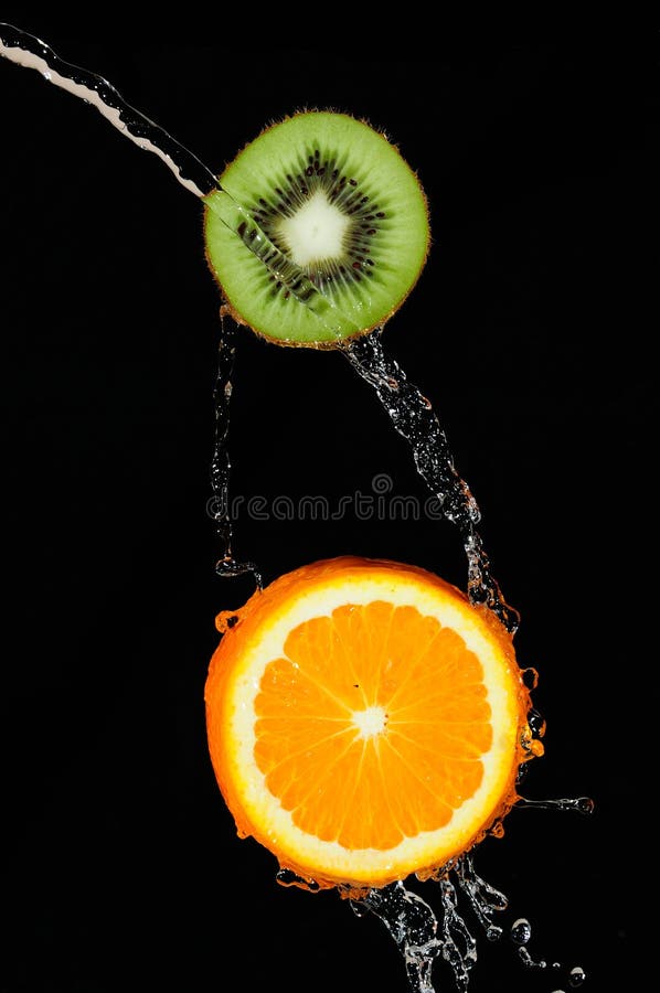 Orange kiwi stock image
