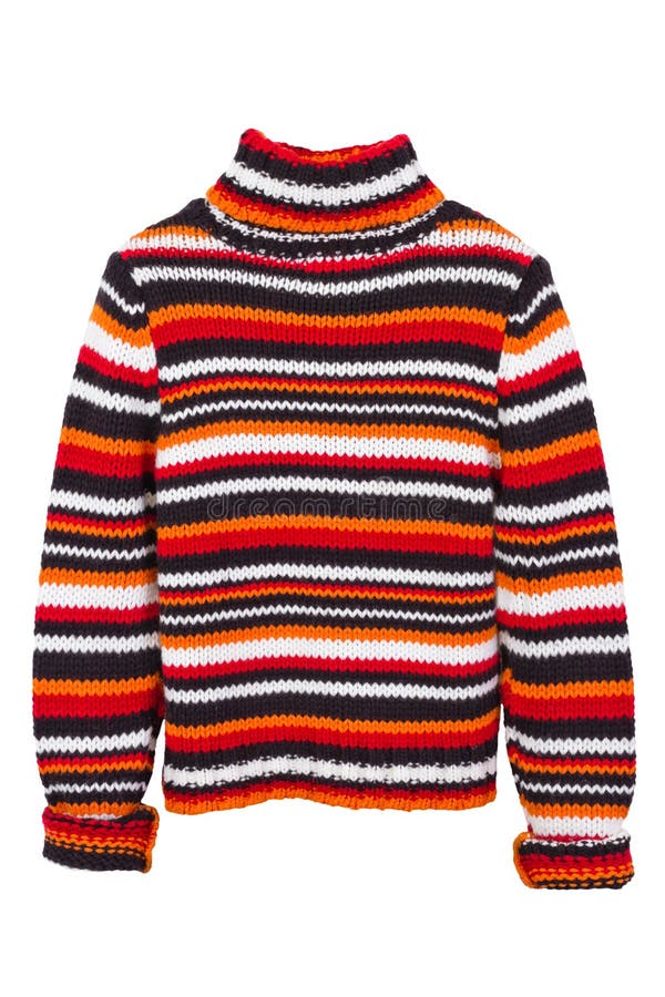 Orange knit sweater, jumper royalty free stock images Orange knit sweater, jumper royalty free stock images