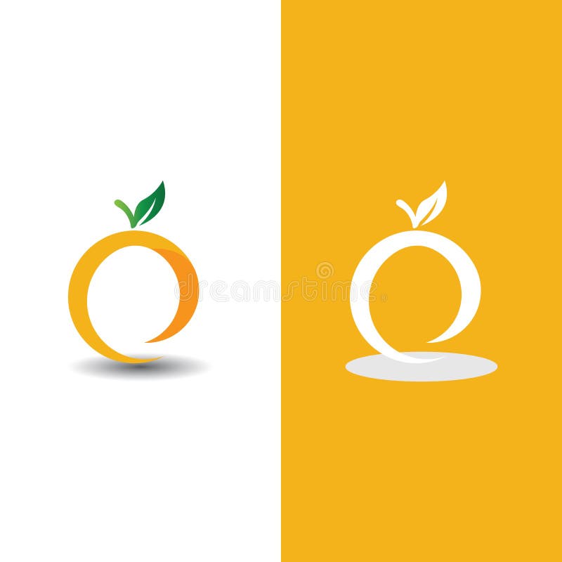 Orange logo design stock vector. Illustration of logo 250488004