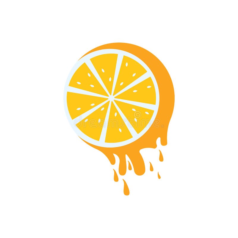 Orange Logo Design Vector Icon Stock Vector - Illustration of logo ...