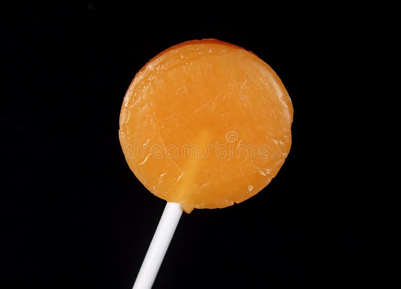 Orange Lollipop stock photo. Image of sugar, orange, lollipop 8802