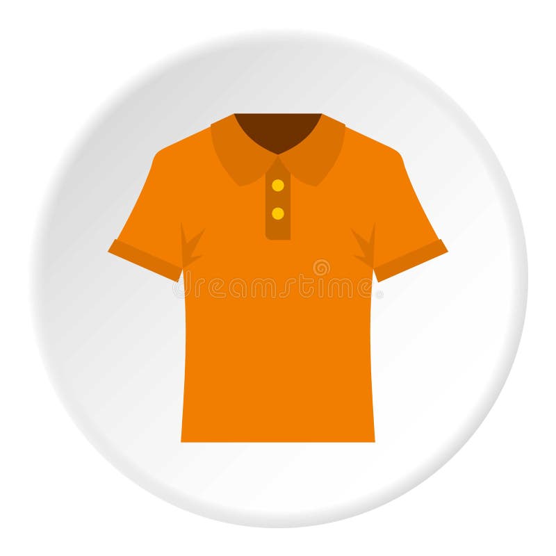 Download Orange Men Polo Shirt Icon Isolated Stock Vector ...