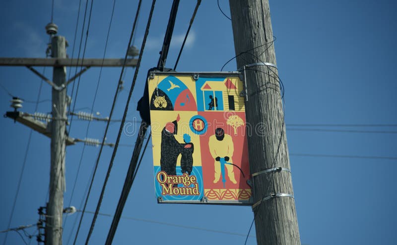 Orange Mound Community Marker, Memphis, TN royalty free stock photo Orange Mound Community Marker, Memphis, TN royalty free stock photo