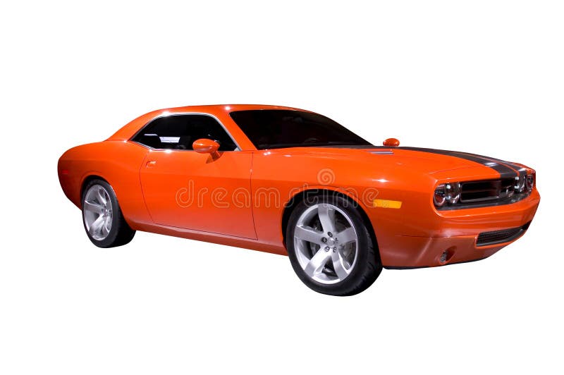 Orange Muscle Car