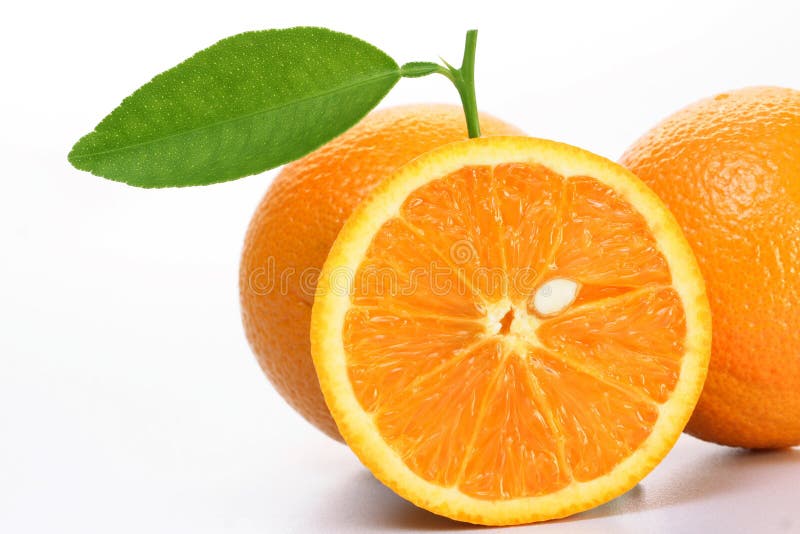 Orange nya frukter fotografering för bildbyråer