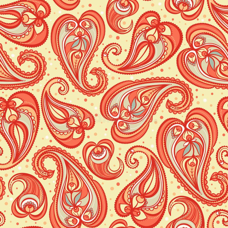 Orange Paisley Royalty Free Stock Photography Image 31396377