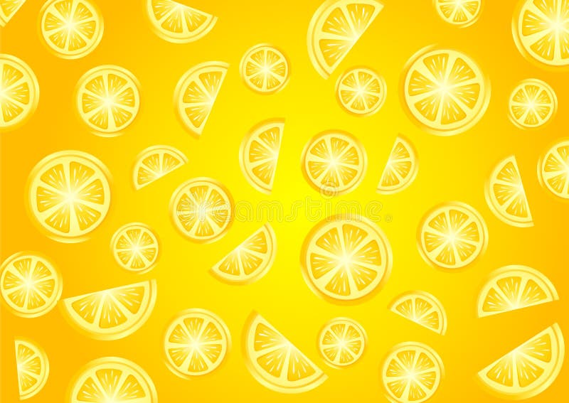 Orange pattern with lemons royalty free illustration