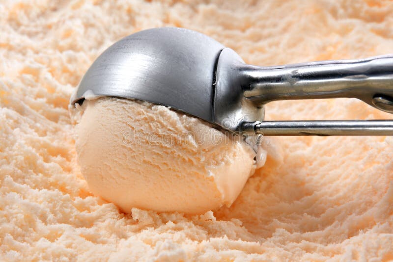 Orange or peach ice cream royalty free stock photos Orange or peach ice cream royalty free stock photos