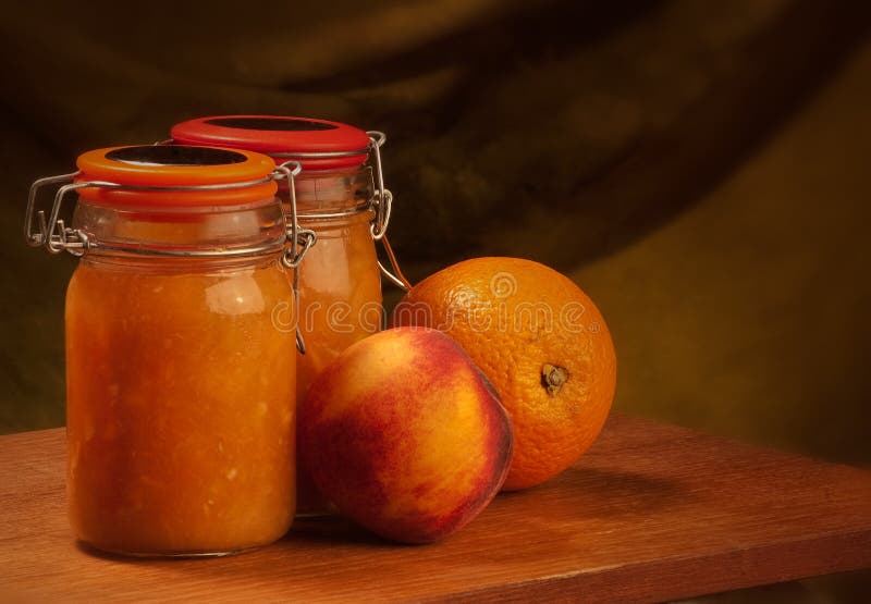 Orange and peaches marmalade