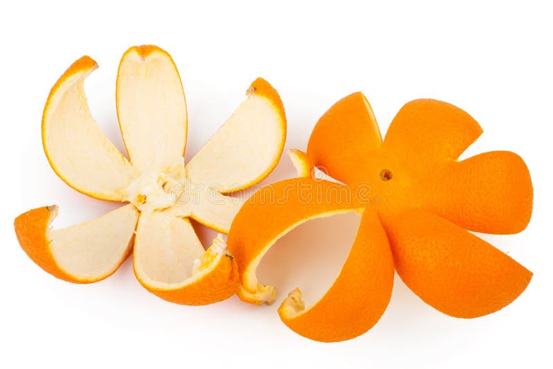 Orange Peel Isolated Stock Photo Image Of Eating Ingredient 81506732