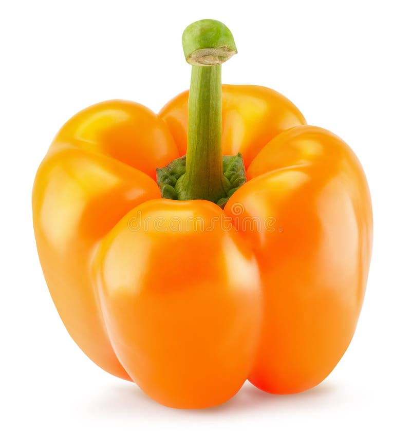 Orange Pepper Isolated on a White Background Stock Photo Image of ripe, nutrition 171683528
