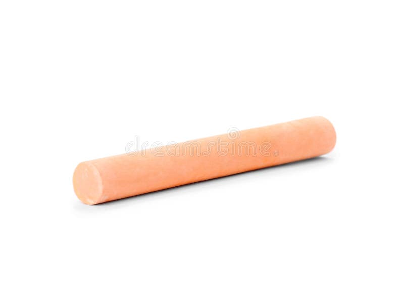 Orange piece of chalk stock image. Image of texture 121162211