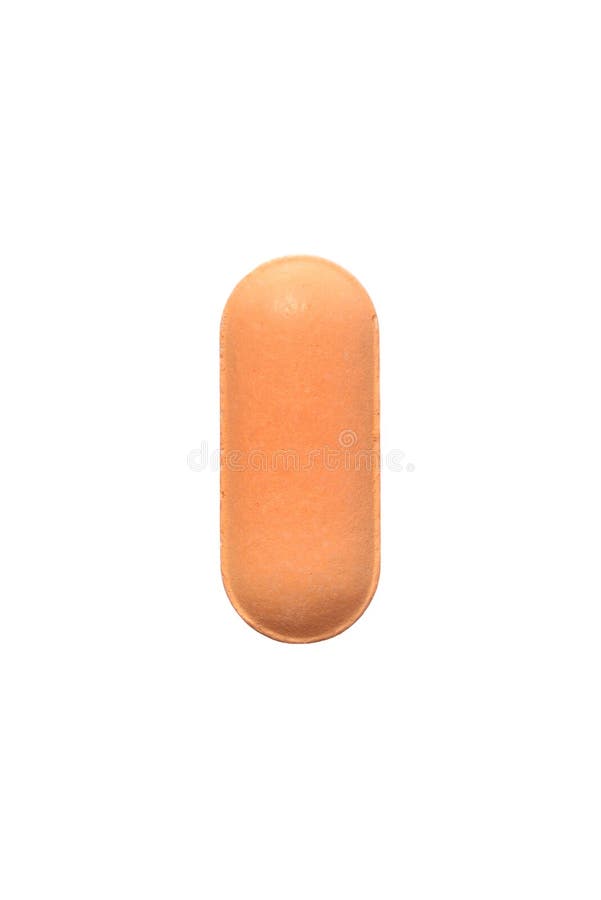 Orange pill stock photo. Image of care, pharmaceutical 12761000