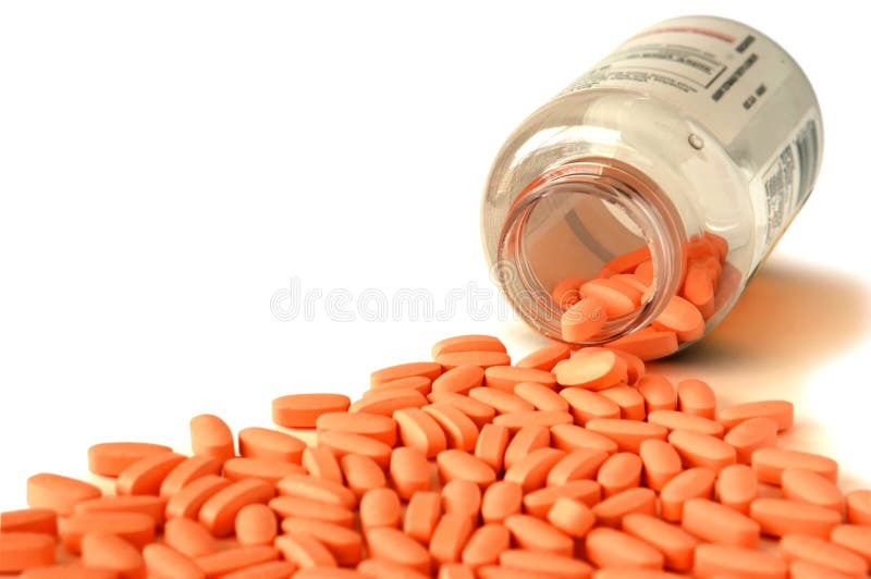 Orange Pills stock photo. Image of health, herbal, antibiotic 5060006