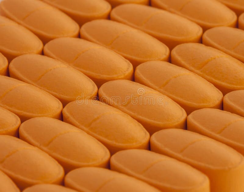 Orange pills stock image. Image of pharmacy, dose, orange 39869693