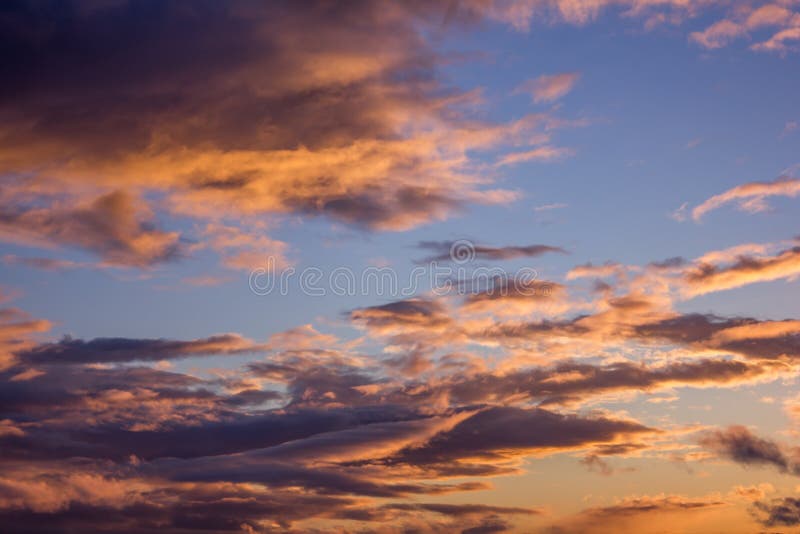 Orange And Pink Sky Overlay Stock Image Image Of Cloudy Blue