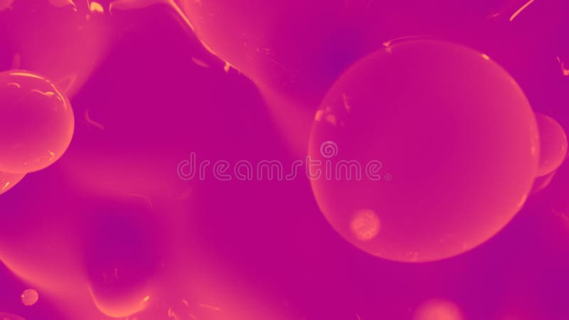 Orange and pink slime tender meta objects from alien planet - abstract 3D illustration royalty free illustration