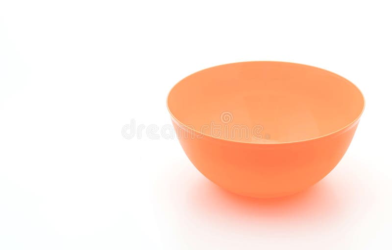 Orange plastic bowl stock image. Image of kitchen, household 92513323