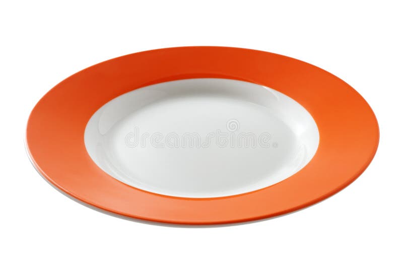 Orange plate stock image. Image of orange, curve, simplicity 18449797