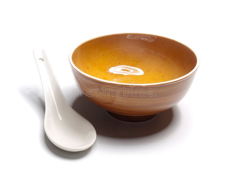Orange Plate And China Spoon Stock Image Image of background