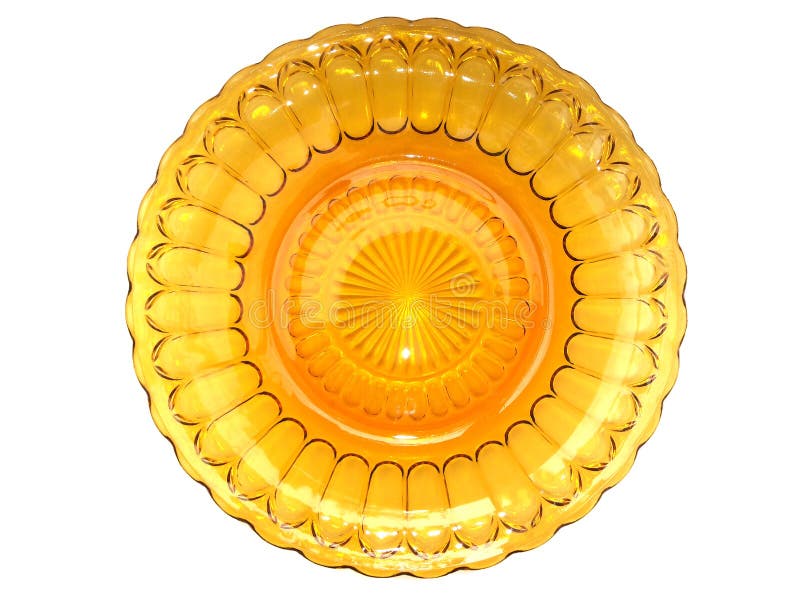 Orange plate on isolated stock photo. Image of circle 72165826