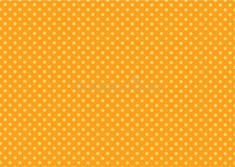 Orange Polka Dot Background Stock Vector Illustration Of Paper