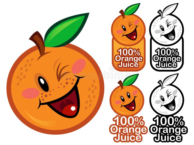 Feliz 100% naranja naranja jugo focas  marca  icono.