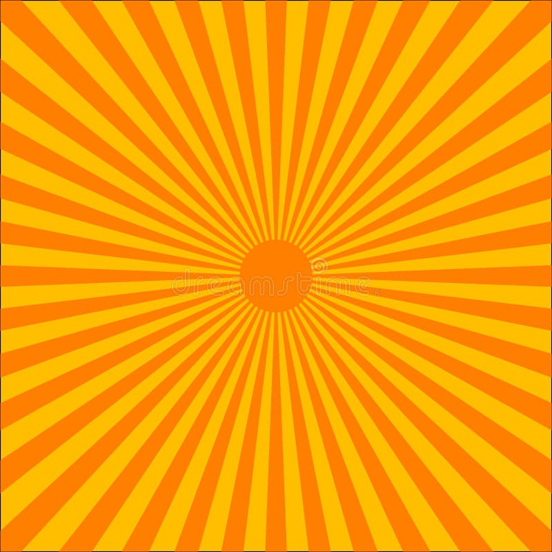 Orange ray burst