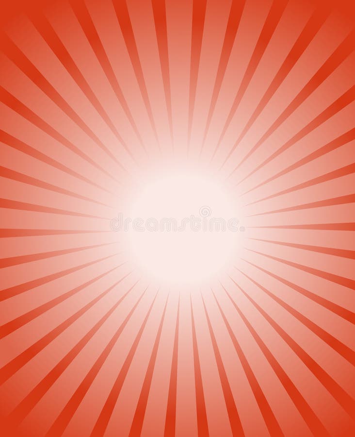 Orange Red Burst Background Orange Glowing Warm Rays from White Stock
