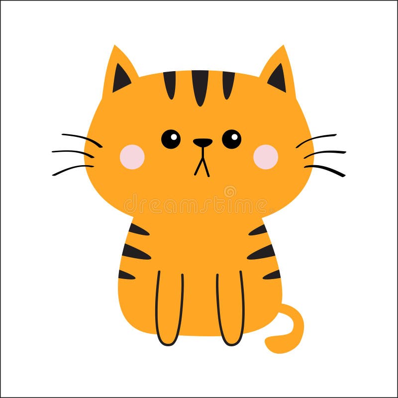 sad kitten clipart