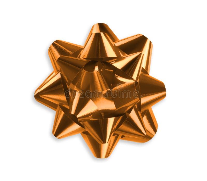 Orange ribbon bow stock image. Image of pattern, anniversary 78881253