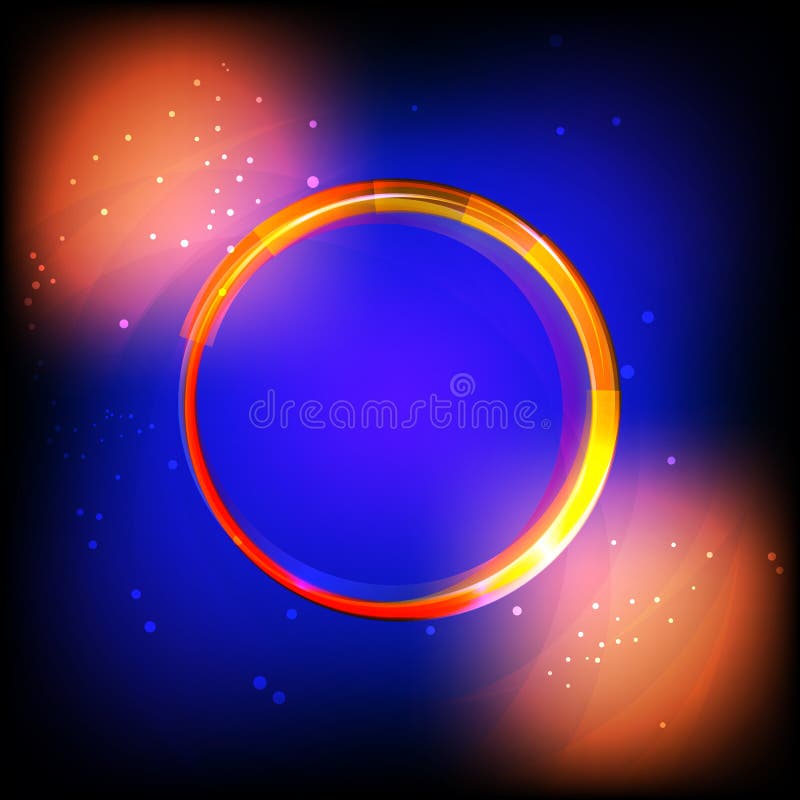 Orange Ring with Spcae Background Stock Illustration Illustration of shine, black 91593517