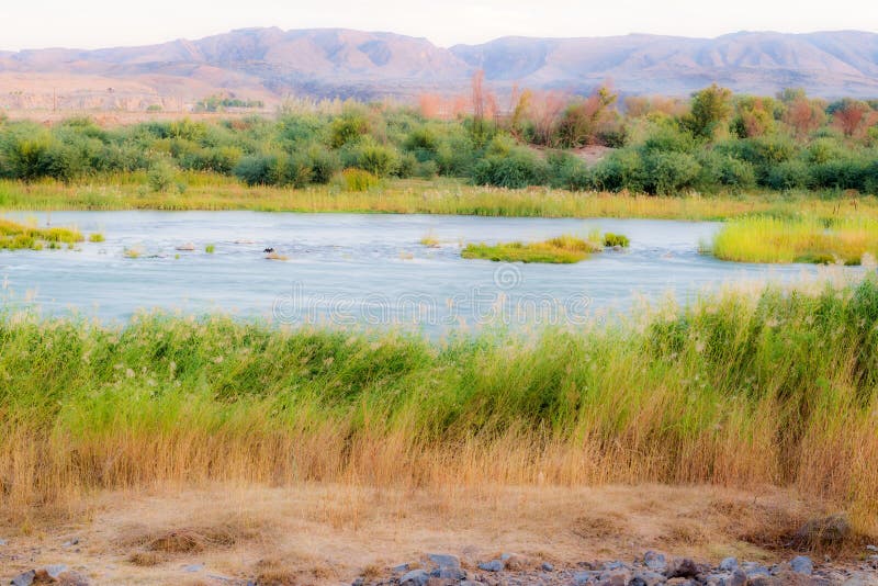 Orange River Namibia and South Africa border